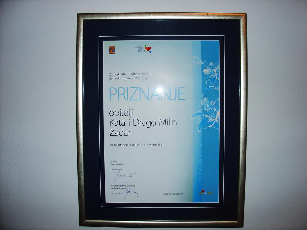 Apartmani Milin Zára Kültér fotó